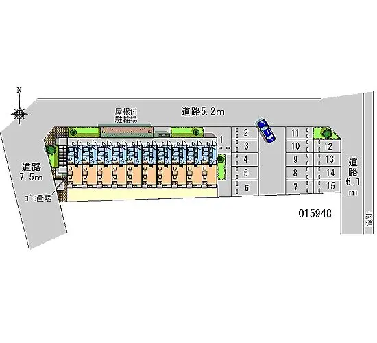 ★手数料０円★高座郡寒川町倉見　月極駐車場（LP）